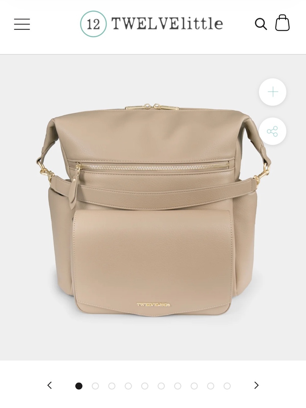 TWELVELittle Peek-A-Boo Hobo Backpack (Taupe)